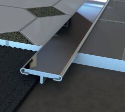 Профиль для пола нержавеющий Т-образный с алюминиевой вставкой PRACHTIG ТА20 Профиль для пола нержавеющий Т-образный с алюминиевой вставкой PRACHTIG ТА20