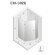 Душевое ограждение L 100x80x200 Avexa copper brushed New Trendy брашированная медь арт. EXK-3826