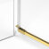 Душевое ограждение L 90x120x200 Avexa gold New Trendy золото арт. EXK-2105