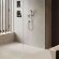 Hansgrohe внешняя часть трапа для душа Minimalistic, 120 см, с регулировкой по высоте, RainDrain, глянцевый хром арт. 56223000
