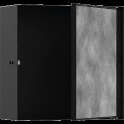 Hansgrohe настенный короб с дверью для облицовки плиткой, 30х30х14 см, XtraStoris Rock, матовый черный арт. 56091670 Hansgrohe настенный короб с дверью для облицовки плиткой, 30х30х14 см, XtraStoris Rock, матовый черный арт. 56091670