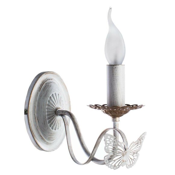 Бра, вид прованс 27 Arte Lamp цвет:  белый - A6114AP-1WG
