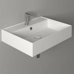 Раковина с 1 отв. Наклад./Подвес.-61*46см, AGILE Simas, керамика, белая арт. AG61 bi*1