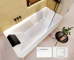 Акриловая ванна STILL SHOWER - PLUG & PLAY   R 180x80 RIHO арт. BD17 (BD1700500000000)