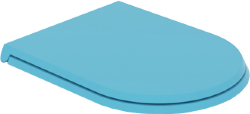 Крышка с сиденьем для подвесного унитаза, с микролифтом Design Cruise GSG, голубой матовый арт. CRCOPRSLTICR023