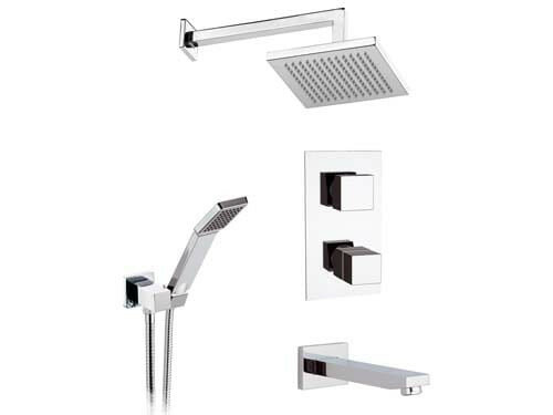 Душевой комплект Remer Qubika Thermo QT937S03, цвет хром