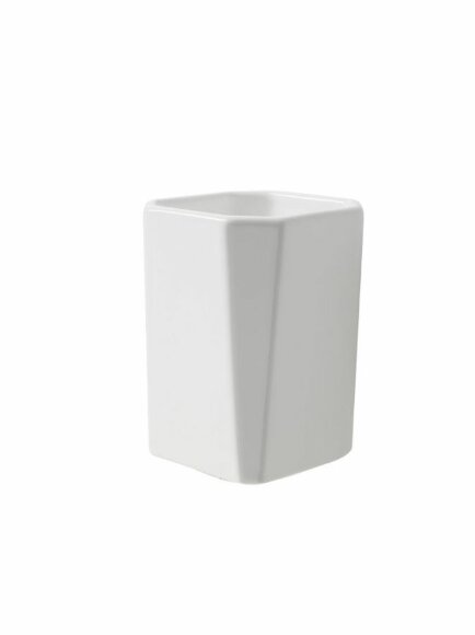 Наcтольный керамический стакан Diva STIL HAUS, белая керамика - DV10AP(BI)