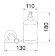 Дозатор для жидкого мыла Puro латунь, хрусталь / Латунные, стекло, хром Boheme - 10712