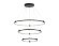 Подвесной светодиодный светильник Comfort Line хай-тек FL5514, Ambrella light цвет: черный
