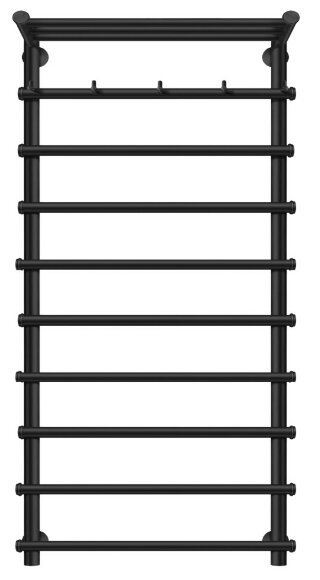 Полотенцесушитель электрический, черный матовый, Secado 120x60x70, Турин 1 КСП - 4673739244388