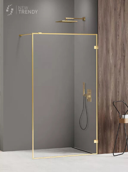 Душевое ограждение 80x200 Avexa gold New Trendy золото арт. EXK-2159