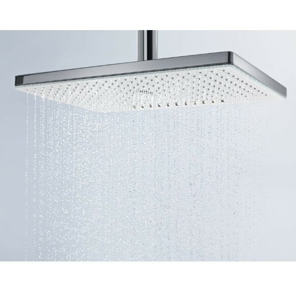 Hansgrohe верхний душ с потолочным кронштейном скрытого монтажа, Rainmaker Select, матовый хром арт. 24002400