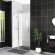BelBagno Душевая дверь в нишу 100x190 глянцевый хром, Uno, арт. UNO-B-12-30+70-C-Cr
