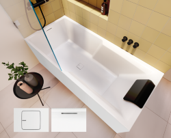 Акриловая ванна STILL SHOWER - PLUG & PLAY   L 180x80 RIHO арт. BD18 (BD1800500000000)