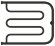 Водяной полотенцесушитель Лира 2 полки 500х650  Сунержа, 15-0012-5065 цвет:  тёмный титан муар