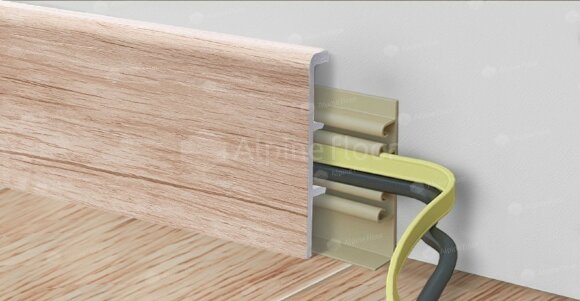 Плинтус напольный Alpine Floor, RICO Concept 80, секвойя кремовая, арт. RC80011