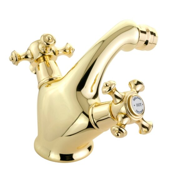 Смеситель для биде, донный клапан "click-clack", Migliore Prestige, золото арт. 31604