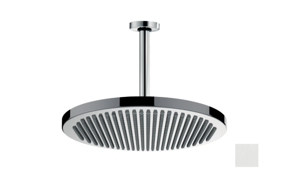 Верхний душ 280 мм, с потолочным кронштейном 300 мм, Apice Bossini, H31430G.045 цвет: серый