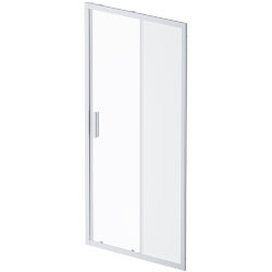 Душевая дверь 110 профиль хром матовый стекло матовое-прозрачное AM.PM Gem арт. W90G-110-1-195MM