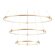 Подвесной светодиодный светильник Comfort Line современный FL5516, Ambrella light цвет: золотой