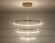 Подвесной светодиодный светильник Comfort Line современный FL5516, Ambrella light цвет: золотой