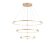Подвесной светодиодный светильник Comfort Line современный FL5516, Ambrella light цвет: золотой