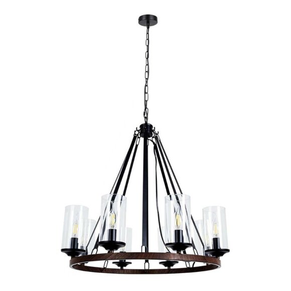 Подвесная люстра, вид замковый Dalim Arte Lamp цвет:  черный - A7014SP-8BK