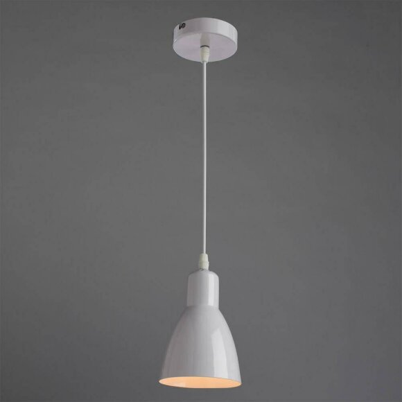 Подвесной светильник 48, вид современный 48  White Arte Lamp цвет:  белый - A5049SP-1WH Подвесной светильник 48, вид современный 48  White Arte Lamp цвет:  белый - A5049SP-1WH