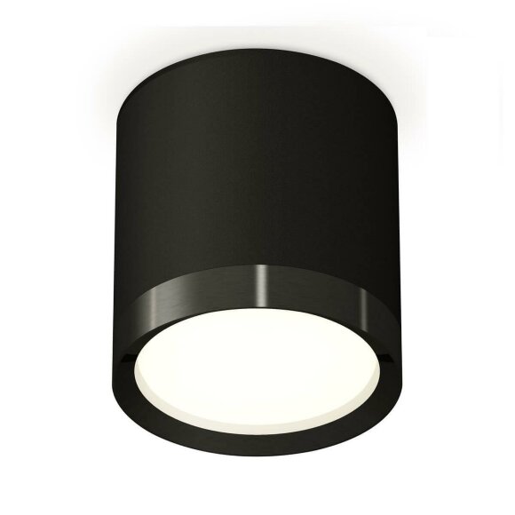 Комплект накладного светильника SBK/PBK GX53 (C8142, N8113) современный XS8142002, Ambrella light цвет: черный
