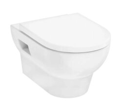 Hansgrohe унитаз подвесной с сиденьем без микролифта, GladeLake S, глянцевый белый арт. 60201450