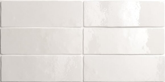Керамическая плитка Equipe Artisan White настенная 6,5х20 см 24464 цвет: белый