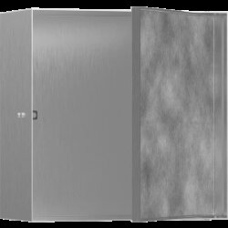 Hansgrohe настенный короб с дверью для облицовки плиткой, 30х30х14 см, XtraStoris Rock, матовая нержавеющая сталь арт. 56091800 Hansgrohe настенный короб с дверью для облицовки плиткой, 30х30х14 см, XtraStoris Rock, матовая нержавеющая сталь арт. 56091800