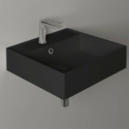 Раковина с 1 отв. Наклад./Подвес.-51*46см, AGILE Simas, керамика, чёрный мат. арт. AG51 nero matt*1