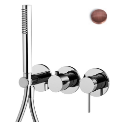 Смеситель для душа с душевым комплектом Carlo Frattini Spillo Up F3049X8RA цвет: медь