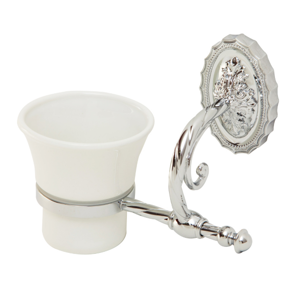 Стакан для зубных щеток, настенный, Migliore Edera, хром арт. 16928