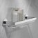 Keuco Полка (корзинка) подвесная для ванной комнаты шлифованный, Edition 11, 11158 130000 цвет: шлифованный чёрный хром