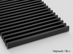 Решётка 32 х 1000 см Mohlenhoff DR 15, роликовая, алюминий, цвет: чёрный, арт. УП00606369