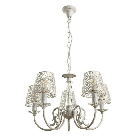 Подвесная люстра, вид ретро 8 Arte Lamp цвет:  белый - A5468LM-5WG
