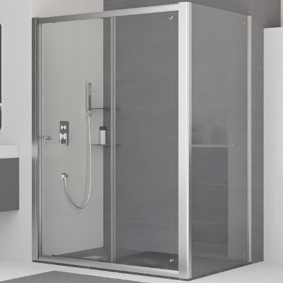 RGW Душевой уголок CL-45 120x80 профиль хром стекло прозрачное алюминий, стекло арт. 04094528-011