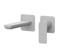 Настенный смеситель для раковины (белый матовый) Remer Infinity I15PLBO