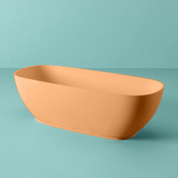 Ванна отдельностоящая, 170х70хh50см, ARTCERAM Hoop - ACW002 13 arancio cammeo, цвет: Оранжевый