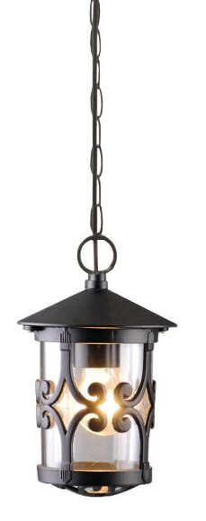 Уличный подвесной светильник, вид замковый Persia Arte Lamp цвет:  черный - A1455SO-1BK
