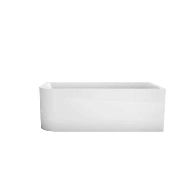 BelBagno Акриловая ванна 170x73, угловая, полукруглая, белая, арт. BB712-1700-730-R