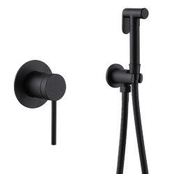 Смеситель ABBER Emotion AF8825B с гигиеническим душем, цвет: черный матовый