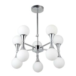 Подвесная люстра, вид арт-деко 9162 Arte Lamp цвет:  белый - A9162LM-10CC