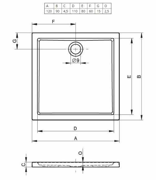 Акриловый душевой поддон Riho Zurich 254 120x90 белый DA6200500000000