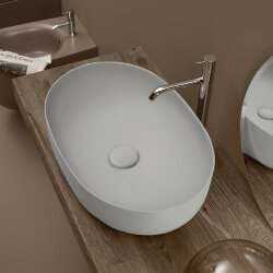 Раковина 60х40 см, без отв., накладная KERASAN Nolita, 534359*0 цвет: светло серый Раковина 60х40 см, без отв., накладная KERASAN Nolita, 534359*0 цвет: светло серый