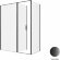Душевой уголок 160x80 Priority Allen Brau 3.31039.BBA + 3.31042.BBA цвет: черный браш