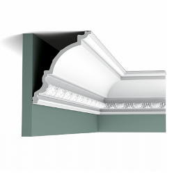 Карниз гибкий из полиуретана C301F Orac Luxxus Бельгия цвет: Белый