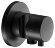 Keuco Запорный вентиль с переключателем на 2 потребителя c рукояткой Comfort, с выводом для шланга и держателем лейки, Ixmo, 59557 371201 цвет: черный матовый